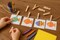 Natural Wood Clothes Pins – Assorted Sizes (1", 3/4", 1/4") – Craft Clips for DIY, Classroom & Home Projects